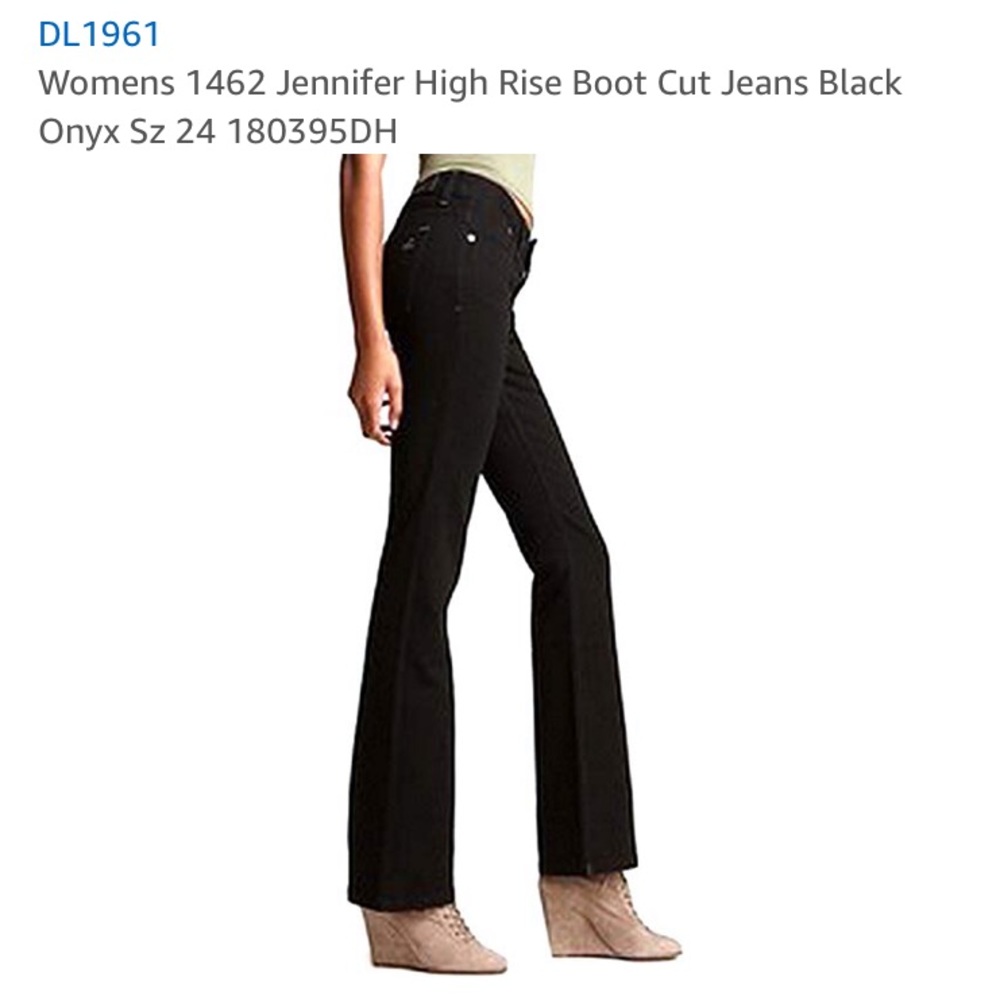 NWT DL1961 Black Womens Jennifer Jeans